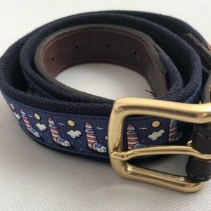 Vineyard Vines Lighthouse Canvas Club Belt - 34